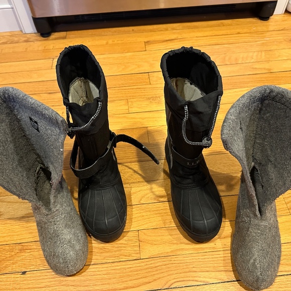 LL Bean Northwoods Kids size 4 Waterproof Winter Boots - Picture 10 of 12